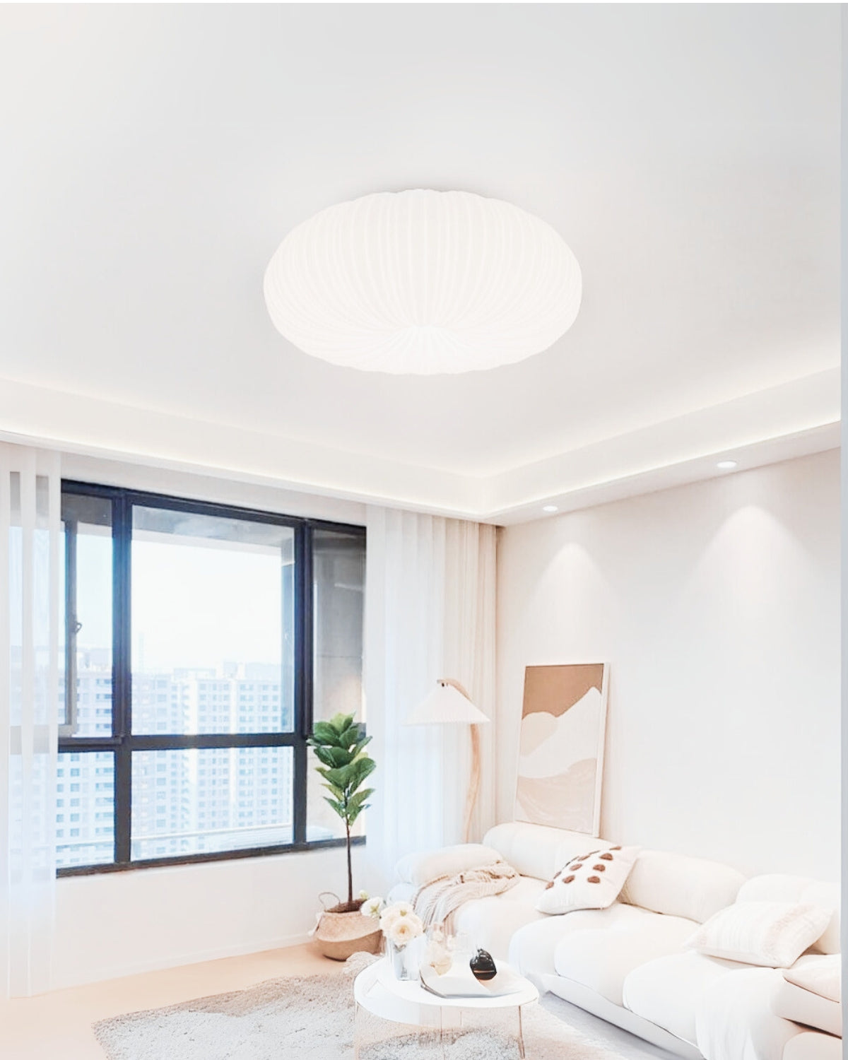 Le Halo Céleste Ceiling Light Fixture – Modern Design with Inviting Warm Glow 6