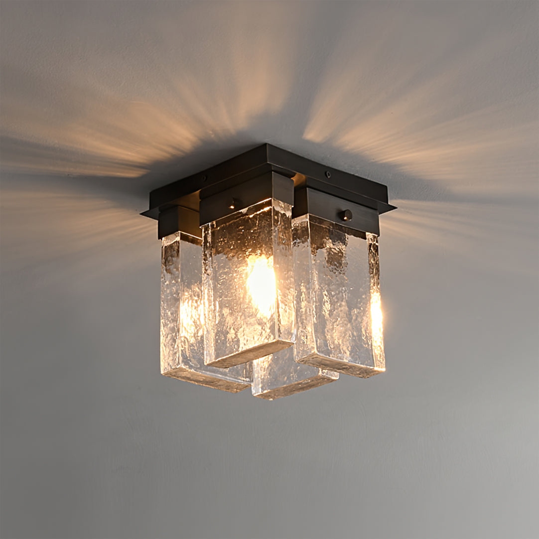 Lourmarin Ceiling Lamp – Stylish Brass and Glass Elegance 3