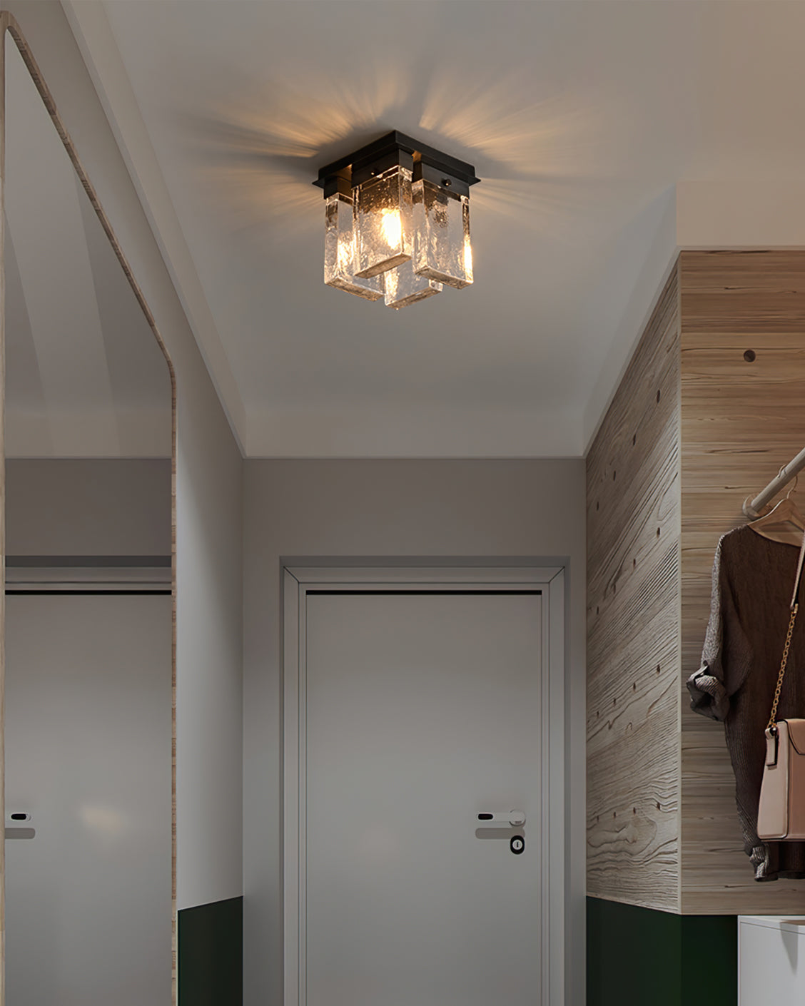 Lourmarin Ceiling Lamp – Stylish Brass and Glass Elegance 7