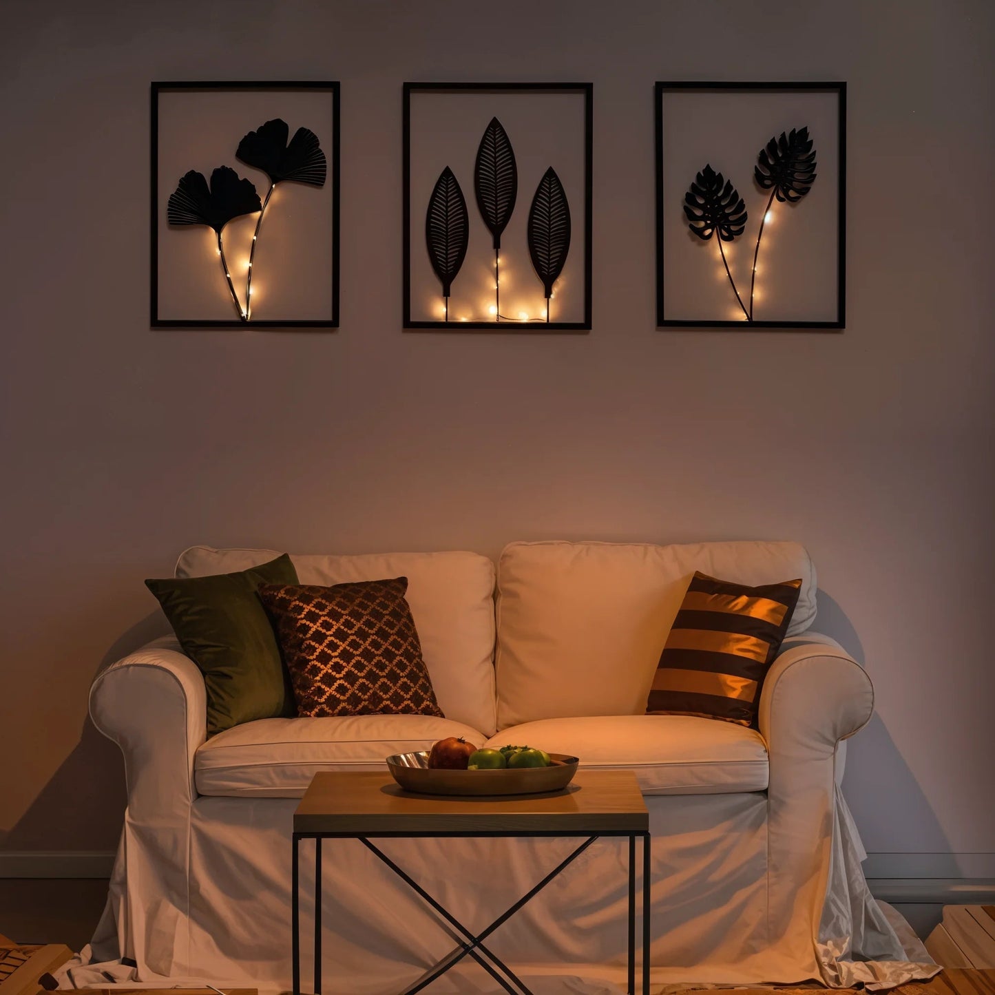 Lumen Leaf Frame Set – Stylish Wall Art for Cozy Vibes 3