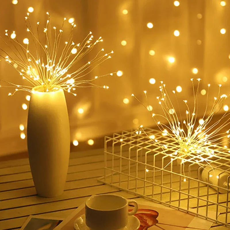 LumiBurst LED Fireworks String Lights – Enchanting Ambiance for Celebrations 8