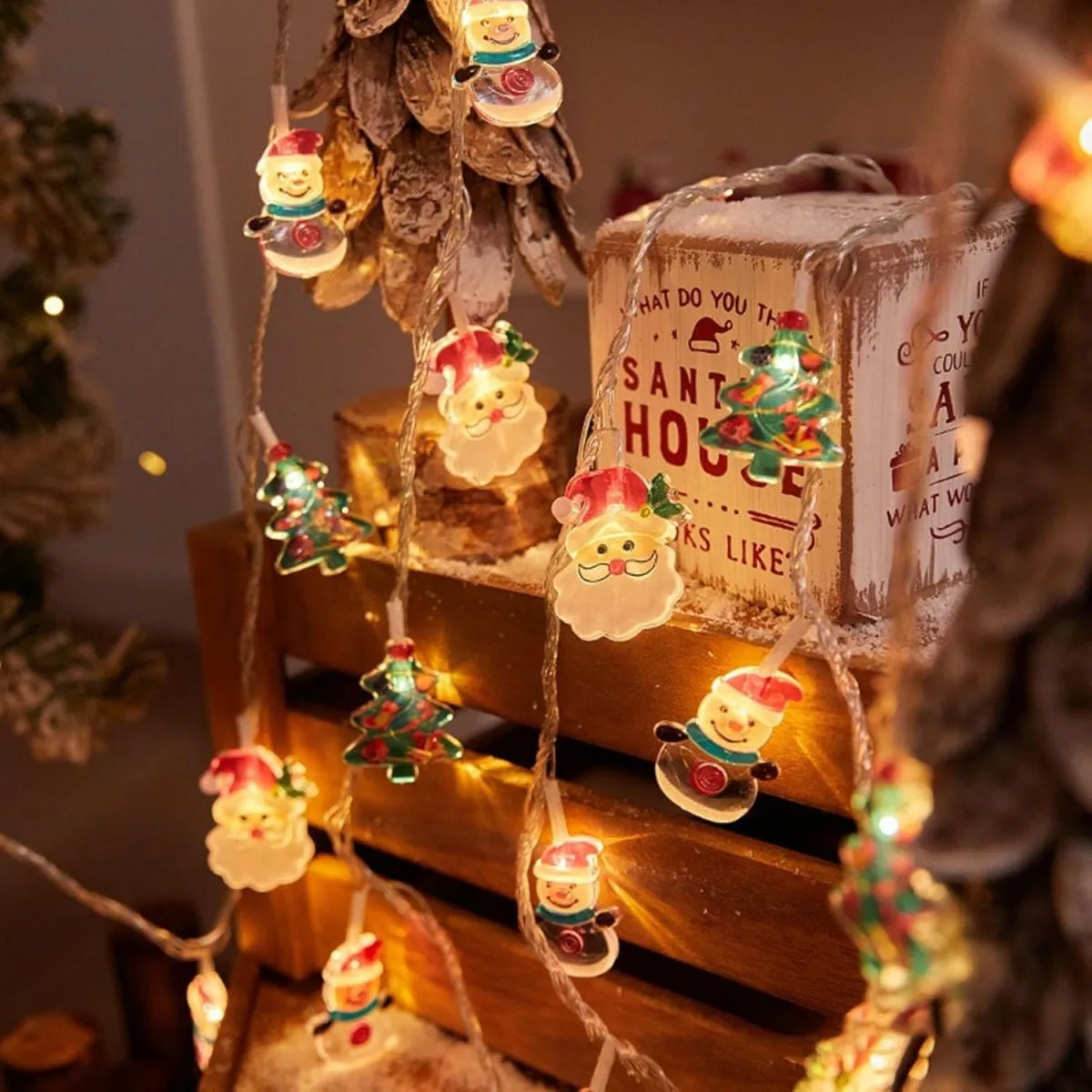 LumiChristmas LED Christmas Lights – Whimsical Characters for Cozy Festivities 2