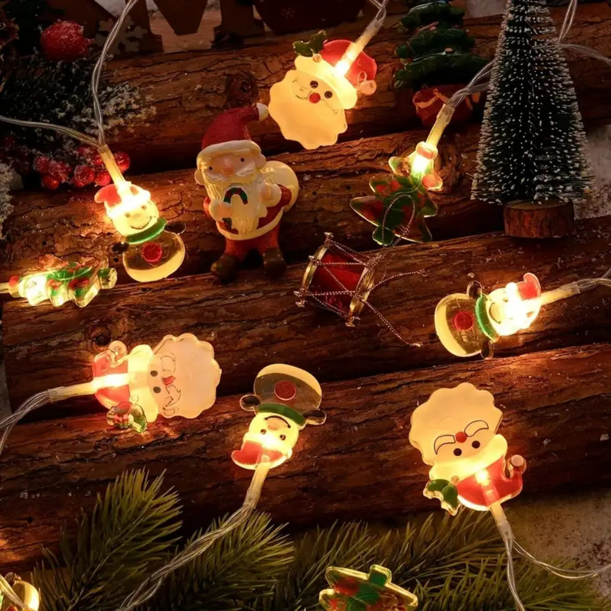 LumiChristmas LED Christmas Lights – Whimsical Characters for Cozy Festivities 3