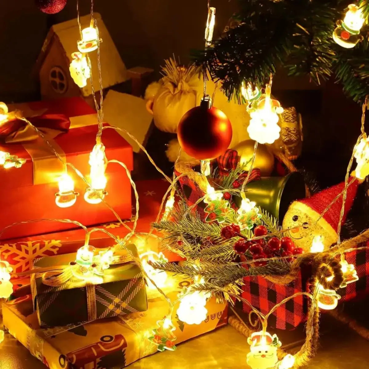 LumiChristmas LED Christmas Lights – Whimsical Characters for Cozy Festivities 7