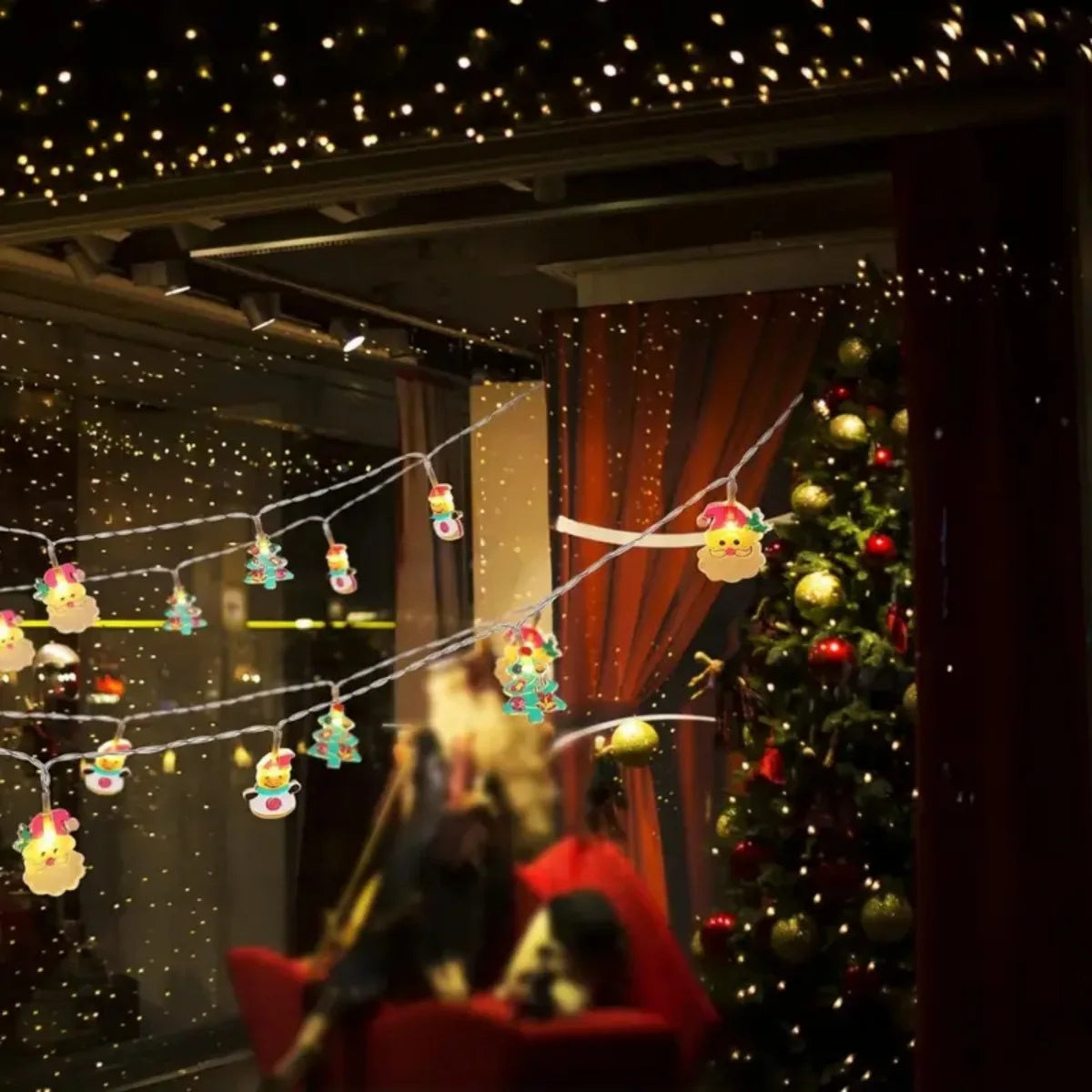 LumiChristmas LED Christmas Lights – Whimsical Characters for Cozy Festivities 8