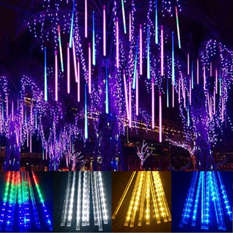LumiRegen 50 cm LED Shooting Star Rain – Enchanting Light Show for Festive Celebrations 2