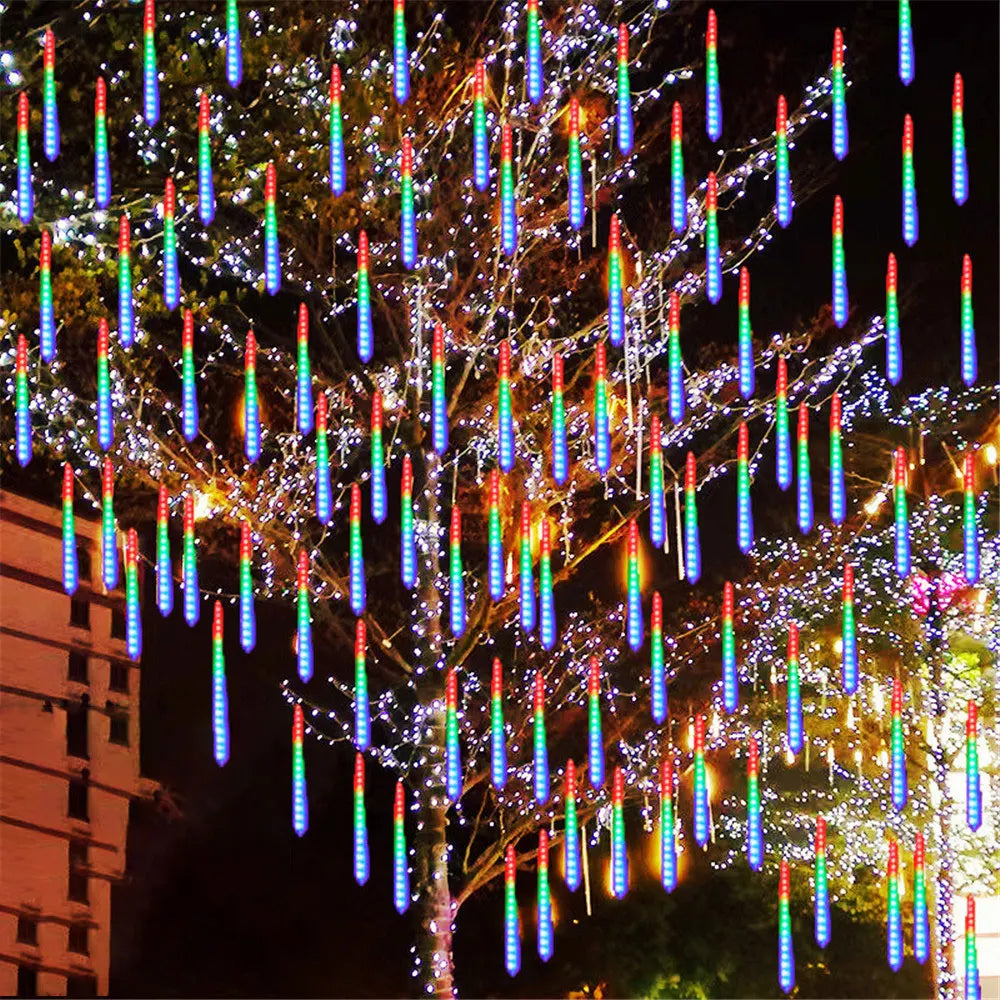 LumiRegen 50 cm LED Shooting Star Rain – Enchanting Light Show for Festive Celebrations 4