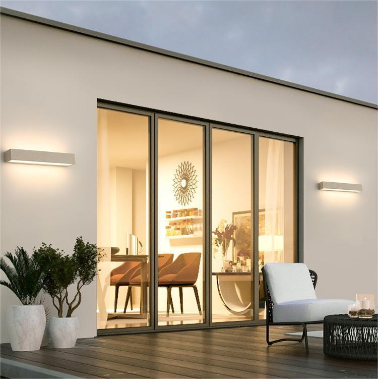 Luminor Minimalistic Outdoor Wall Lamp – Stylish Up Down Lighting for Modern Spaces 4