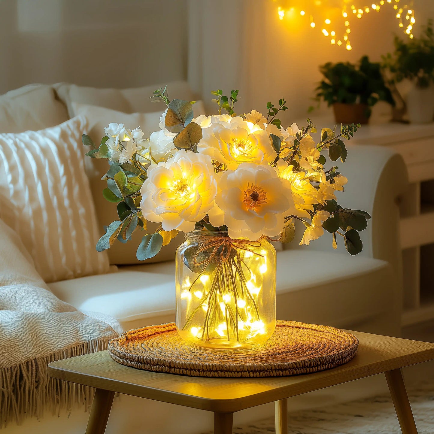 Luminous Bouquet – Glowing Arrangement of Artificial Flowers for Cozy Ambiance 5
