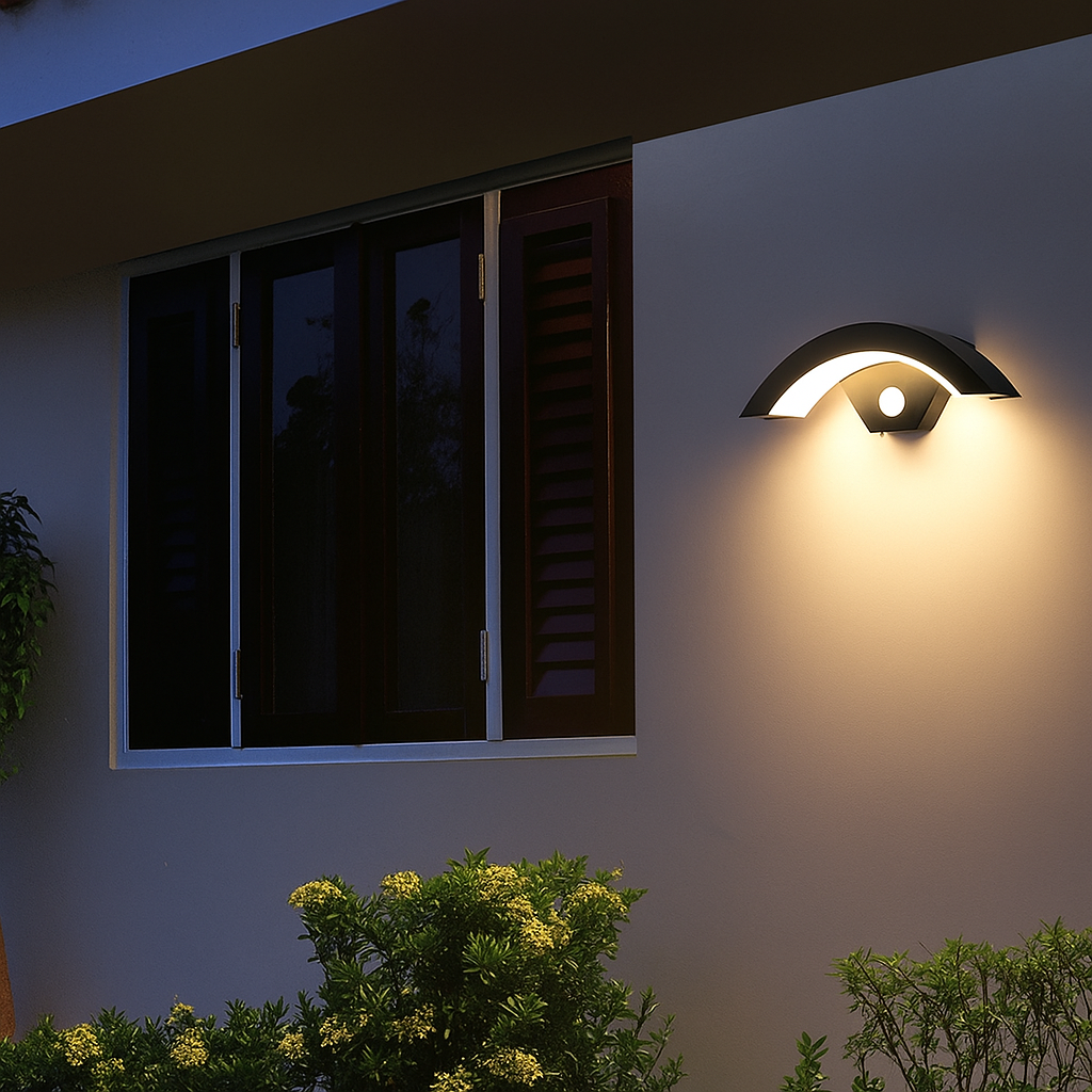 Luna Outdoor Wall Light – Stylish Security with Motion Detection 2
