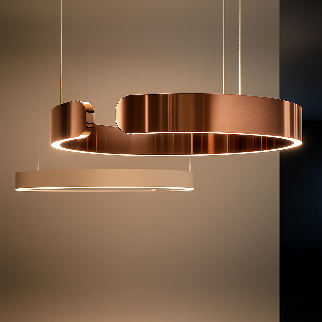 LuxeNova Black Pendant Light – Sleek Design with Warm Ambiance 2