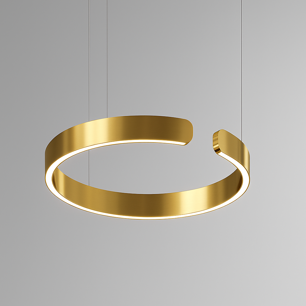LuxeNova Black Pendant Light – Sleek Design with Warm Ambiance 9
