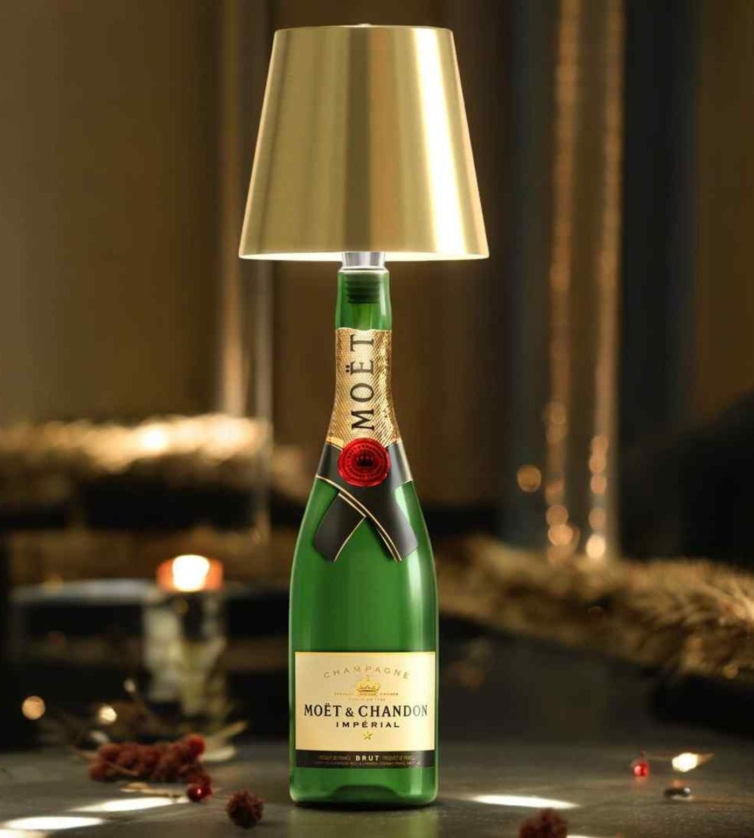 Luxe LED Bottle Lamp – Unique Lighting for Cozy Ambiance 4