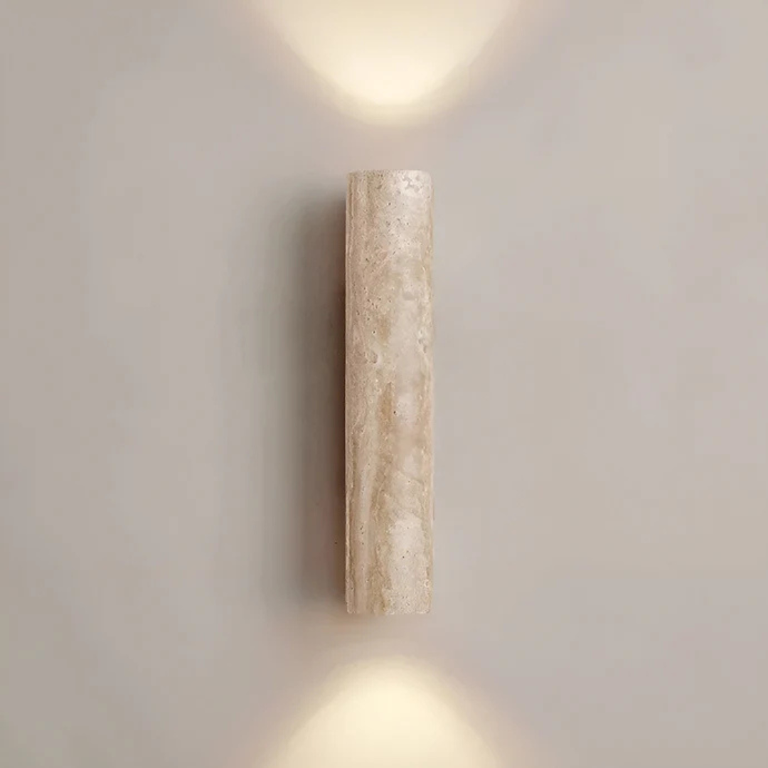 Marble LED Wall Lamp – Elegant Lighting with Wabi Sabi Charm 3
