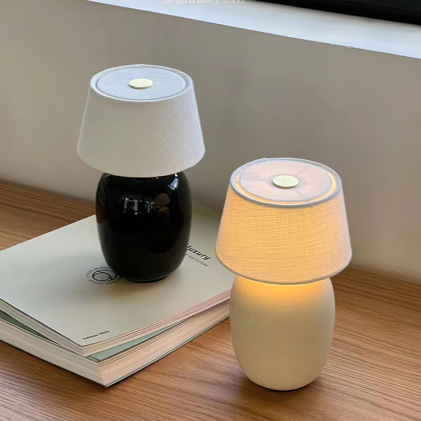 Marie Table Lamp – Luxurious Ceramic Base with Soft Glow 2