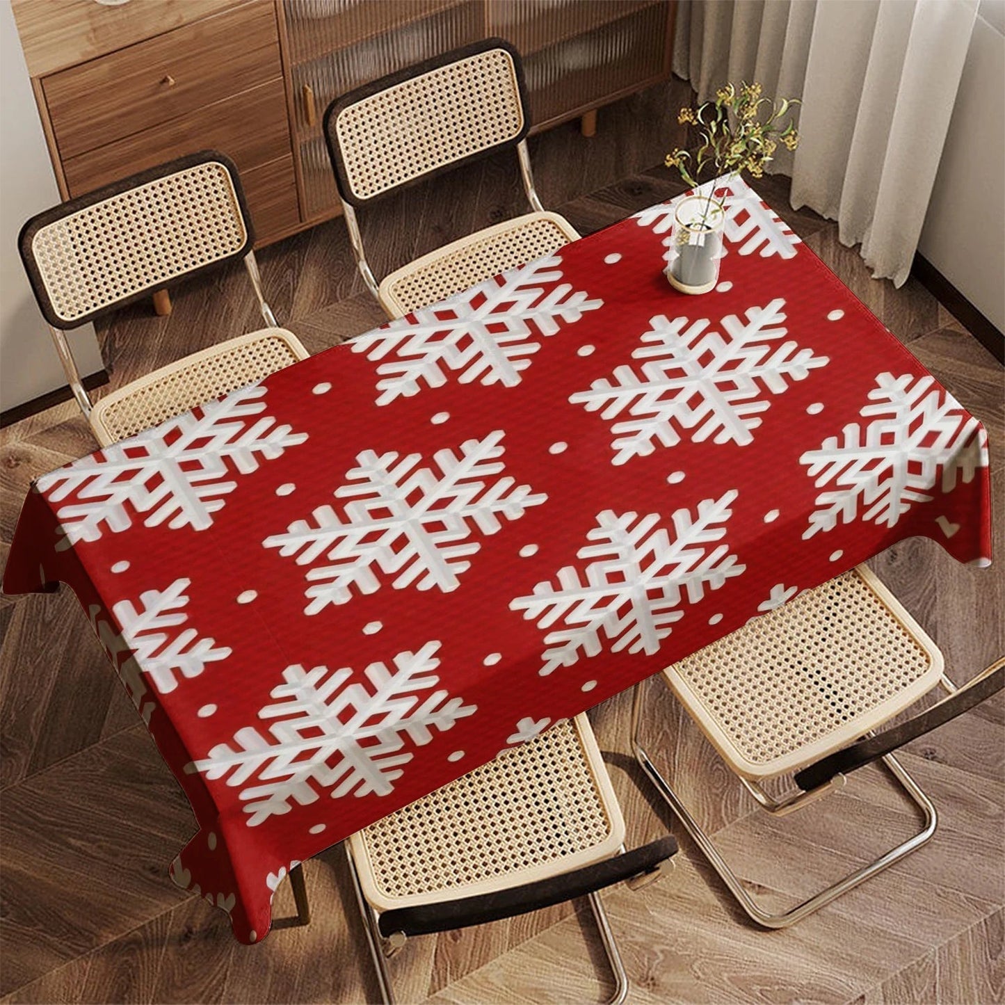 Merry Christmas Pattern Tablecloth – Joyful Décor for Festive Gatherings 3