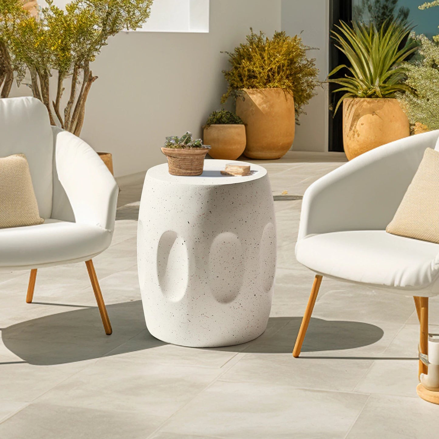 Modern Concrete Side Table – Effortless Style for Any Setting 3