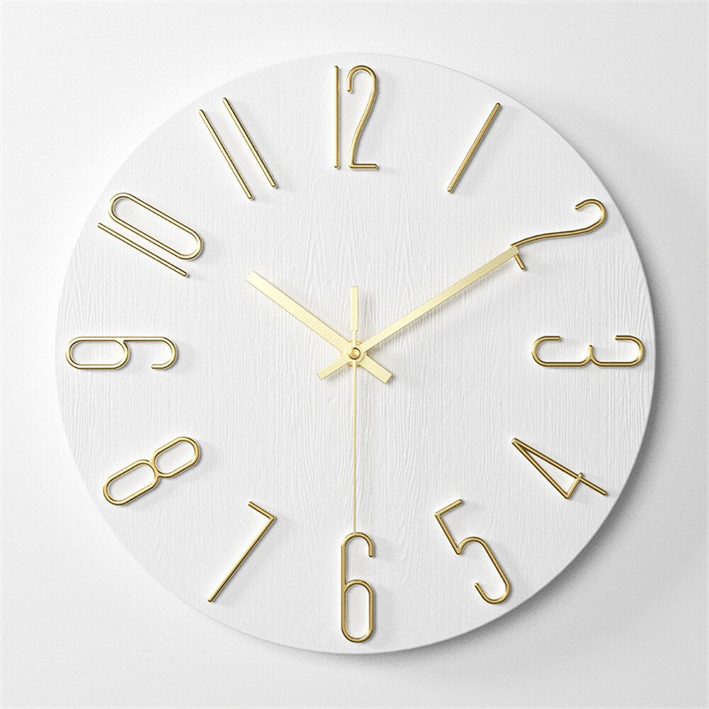 Modern Nordic Plastic Wall Clock – Timeless Elegance for Any Space 1