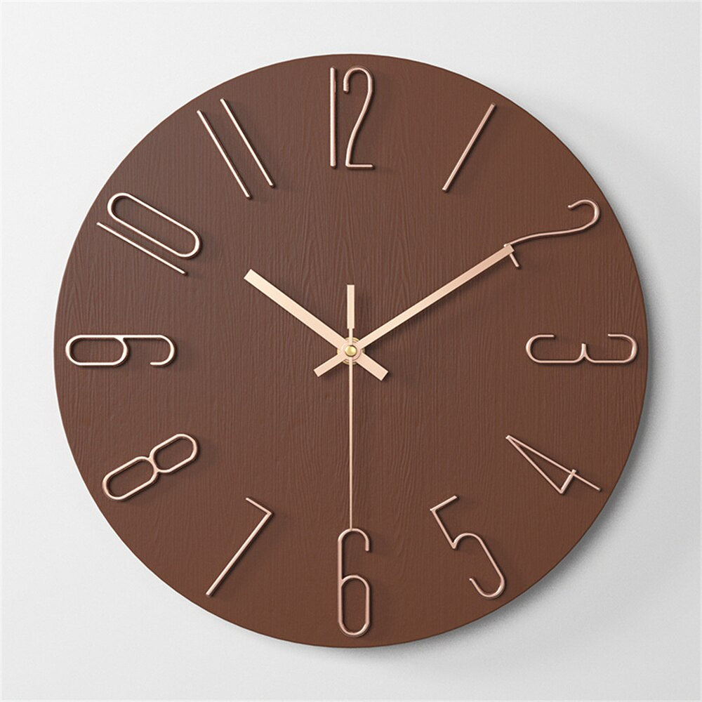 Modern Nordic Plastic Wall Clock – Timeless Elegance for Any Space 10