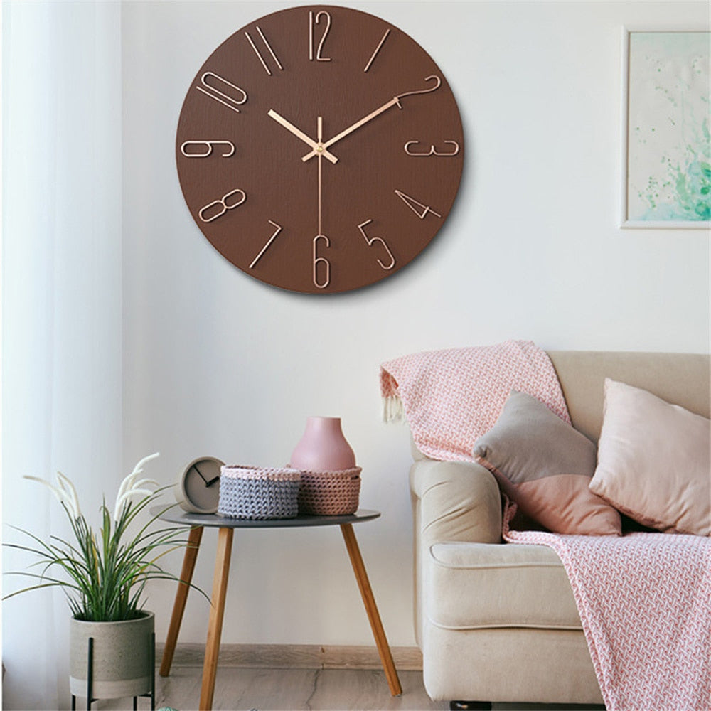 Modern Nordic Plastic Wall Clock – Timeless Elegance for Any Space 5