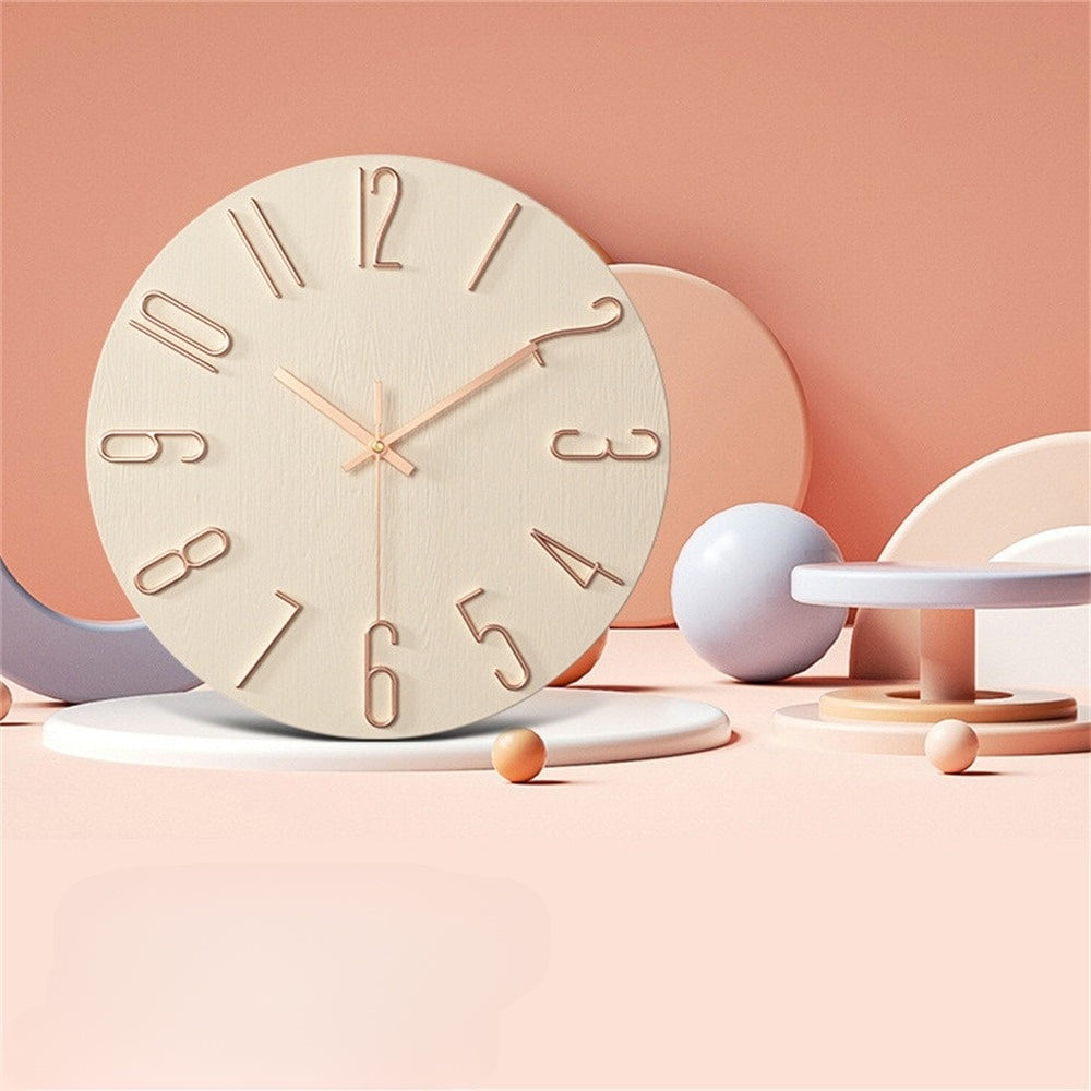 Modern Nordic Plastic Wall Clock – Timeless Elegance for Any Space 6