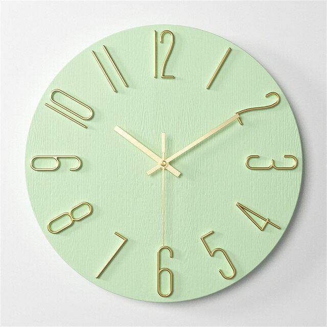 Modern Nordic Plastic Wall Clock – Timeless Elegance for Any Space 7