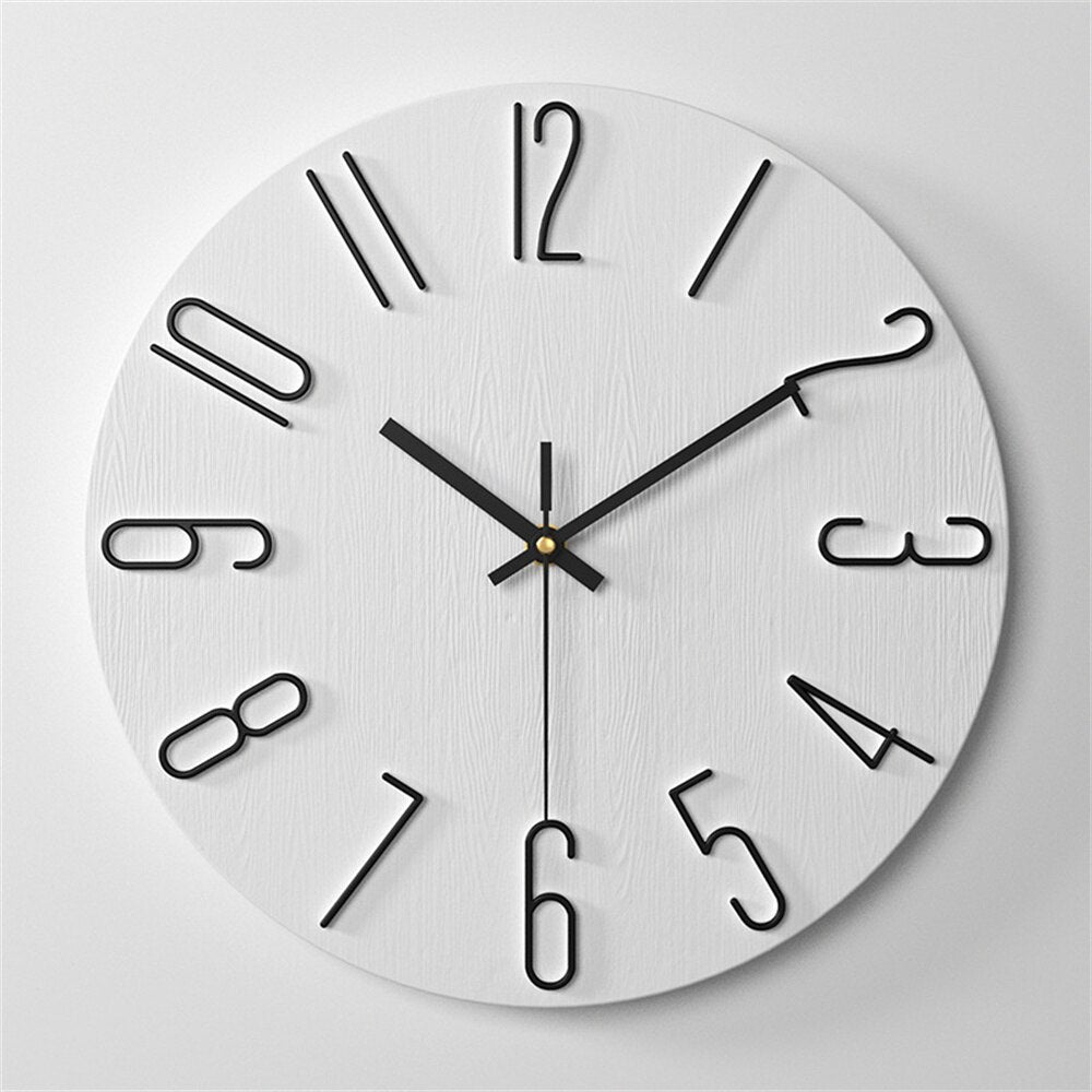 Modern Nordic Plastic Wall Clock – Timeless Elegance for Any Space 8