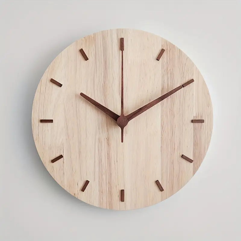 Modern Walnut Wood Wall Clock – Embrace Timeless Scandinavian Design 1