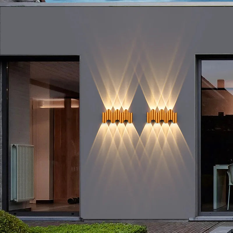 Modern Waterproof Aluminum Wall Lamp – Stylish Outdoor Illumination with Warm Ambiance 2
