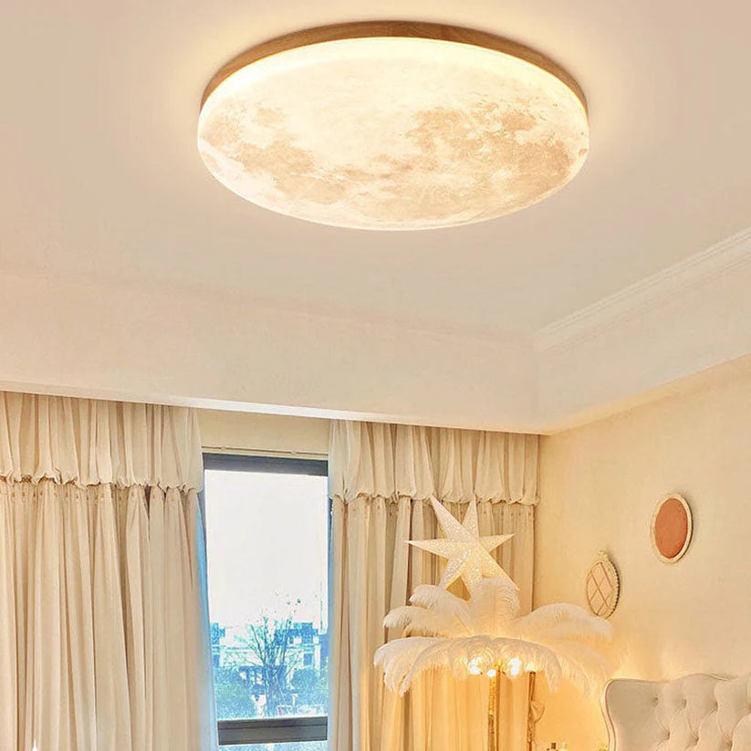 Moon Round Ceiling Lamp – Stylish LED Illumination for Every Space 3