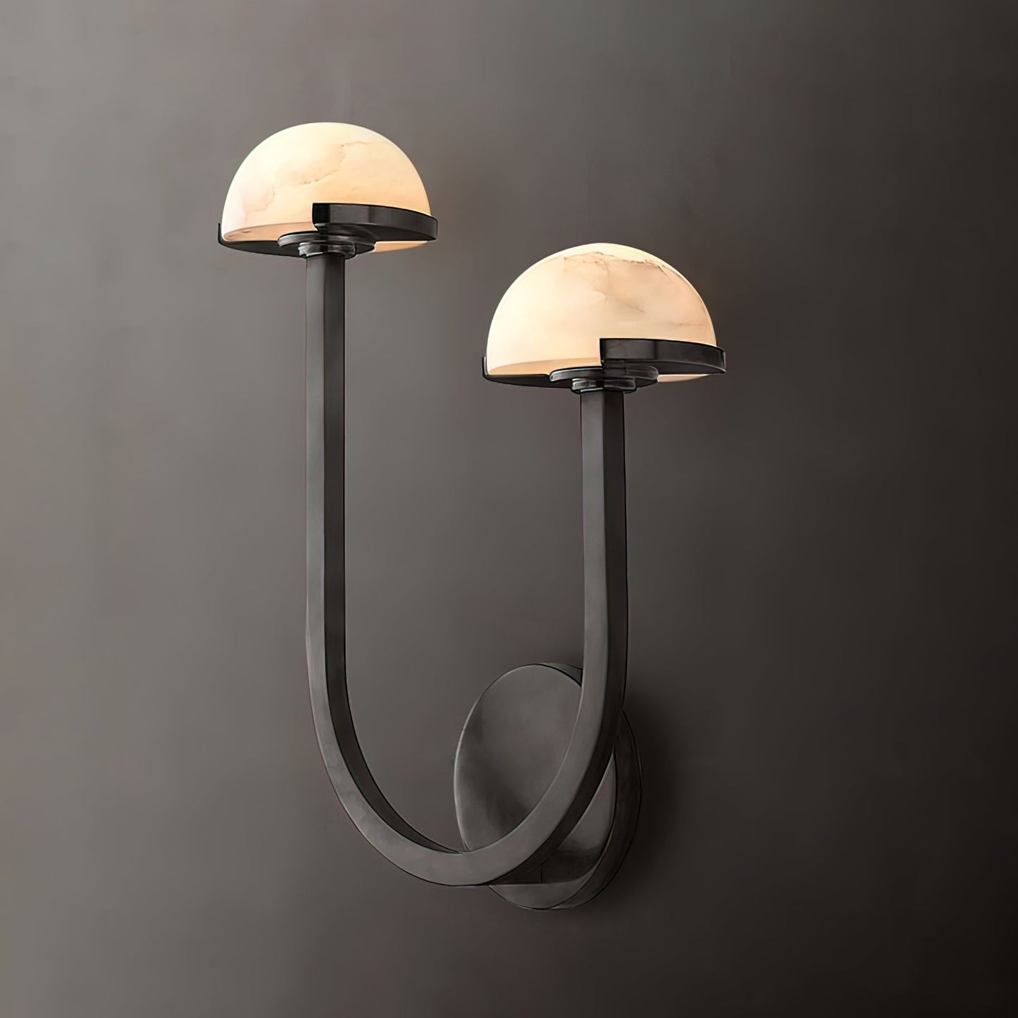 Mushroom Wall Lamp Alabaster Design – Serene Illumination for Modern Spaces 4