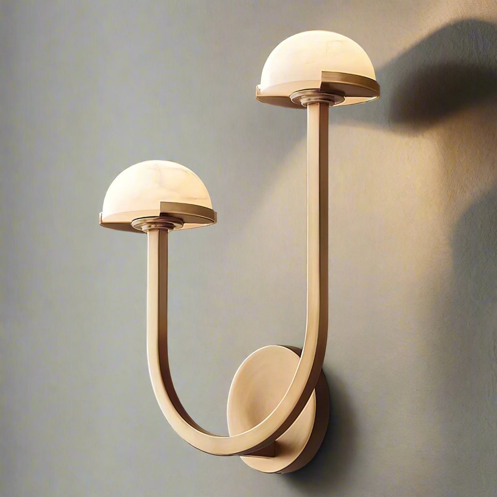 Mushroom Wall Lamp Alabaster Design – Serene Illumination for Modern Spaces 5
