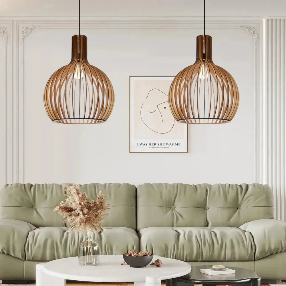 Natura Orb Bamboo Pendant Light – Handcrafted Warmth for Inviting Spaces 4