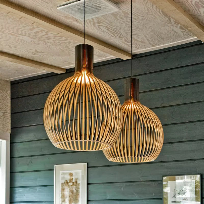 Natura Orb Bamboo Pendant Light – Handcrafted Warmth for Inviting Spaces 6