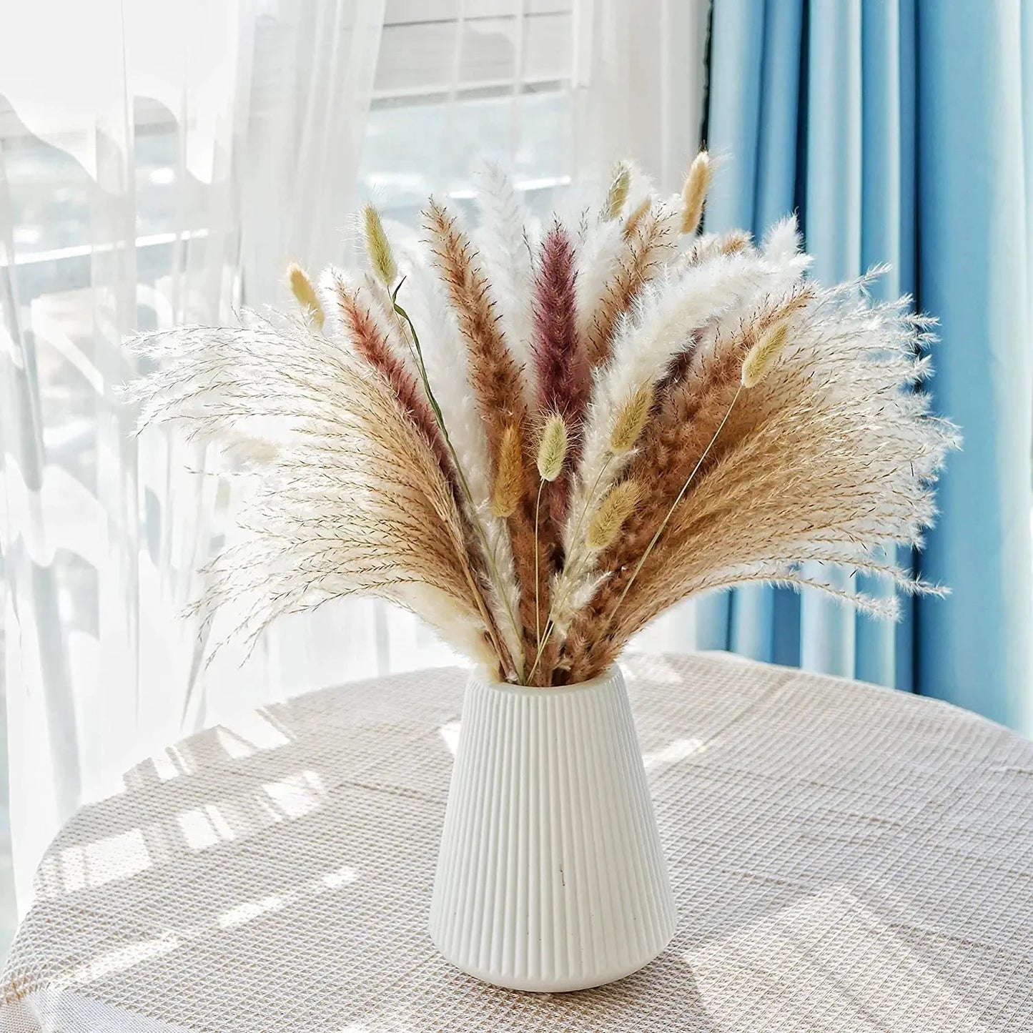 Natural Dried Pampas Grass Bouquet – Chic Floral Accent for Elegant Spaces 12