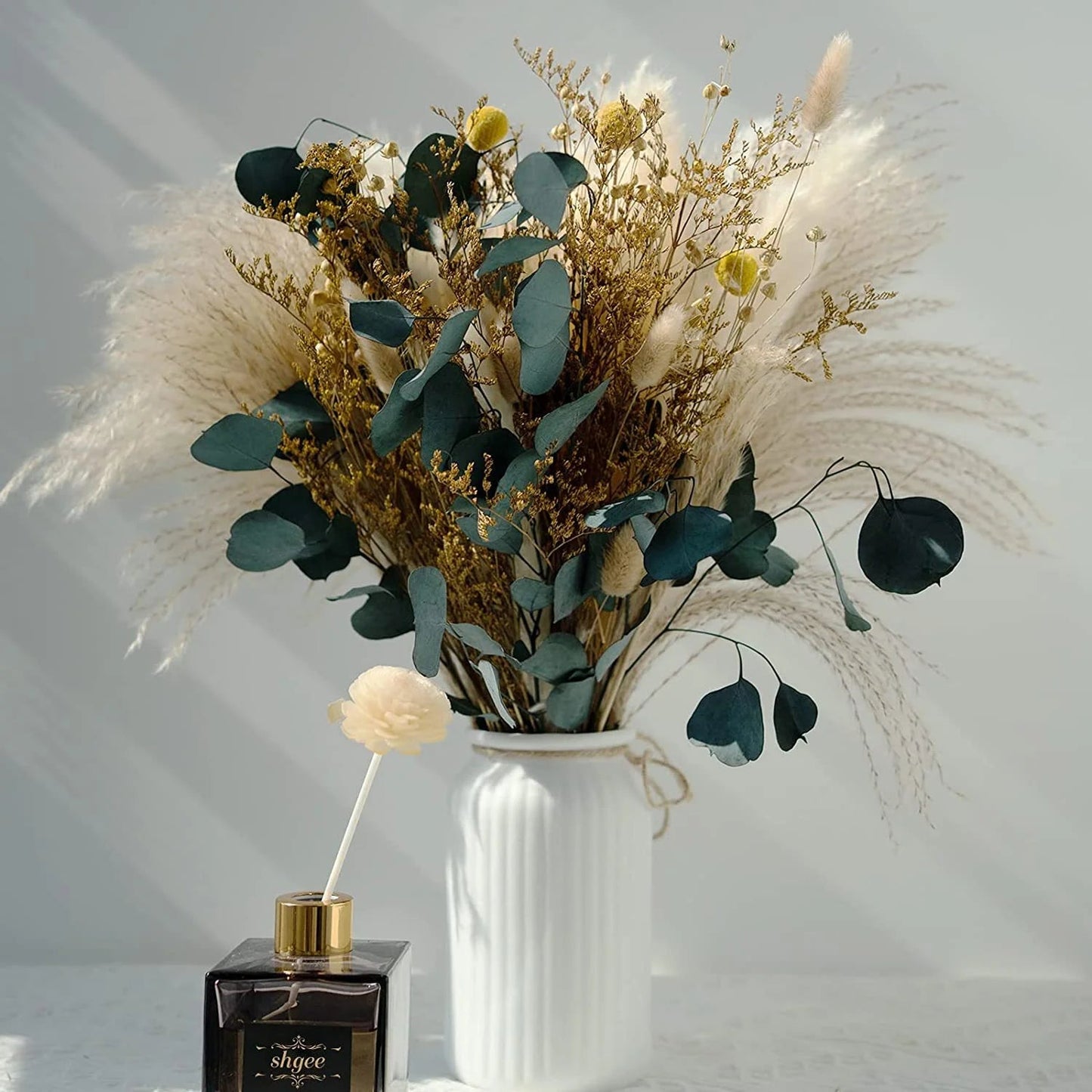 Natural Dried Pampas Grass Bouquet – Chic Floral Accent for Elegant Spaces 17