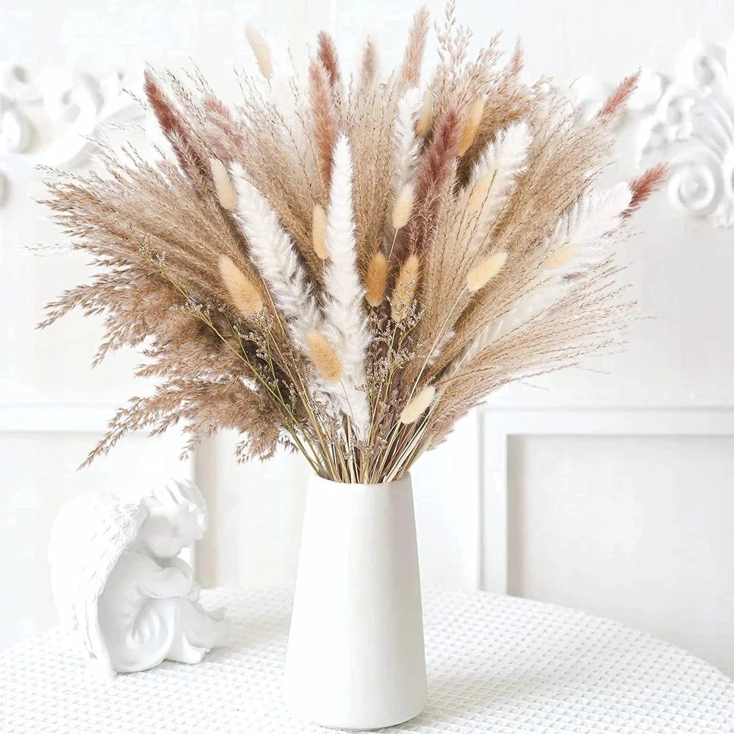 Natural Dried Pampas Grass Bouquet – Chic Floral Accent for Elegant Spaces 4