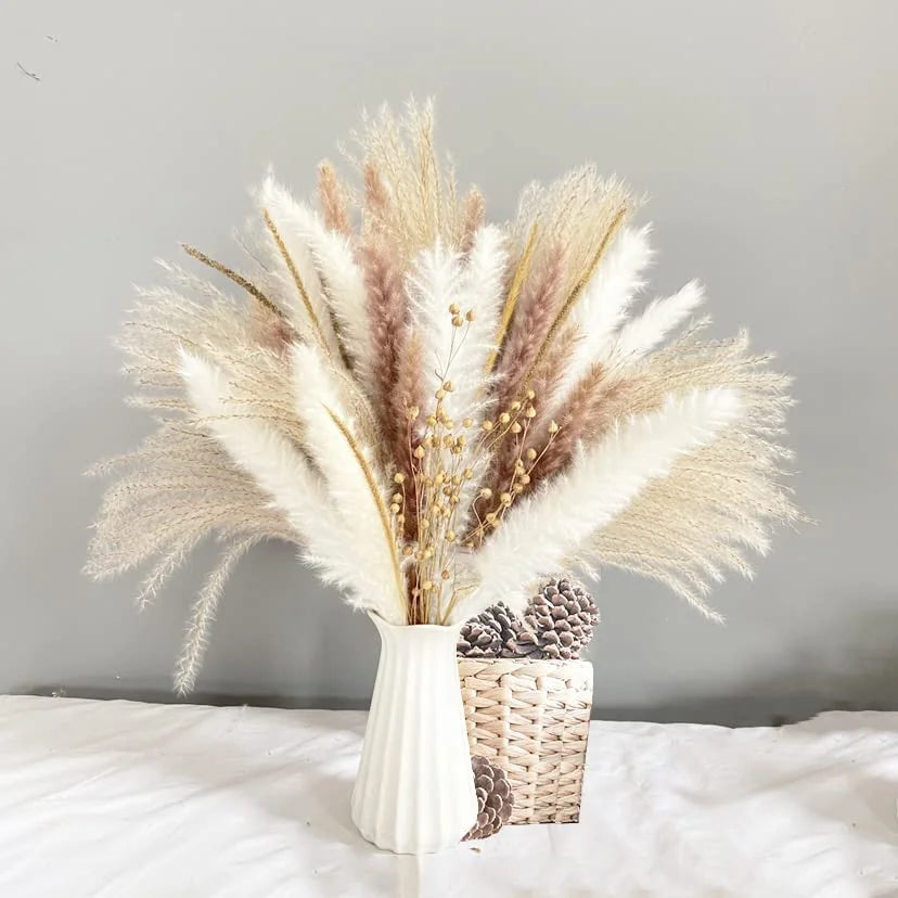 Natural Dried Pampas Grass Bouquet – Chic Floral Accent for Elegant Spaces 7