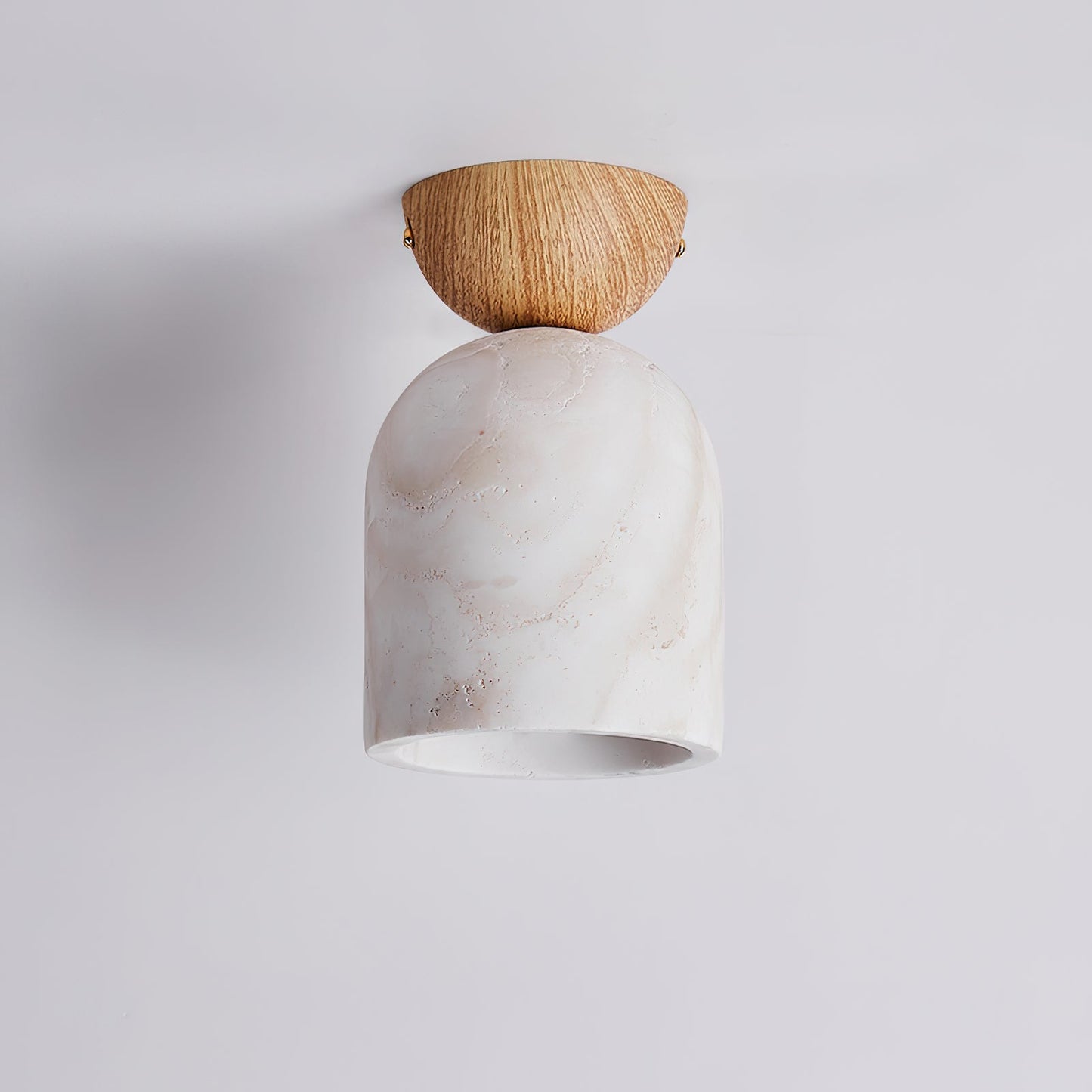 Noncu Travertine Ceiling Lamp – Elegant Glow with Minimalist Touch 5
