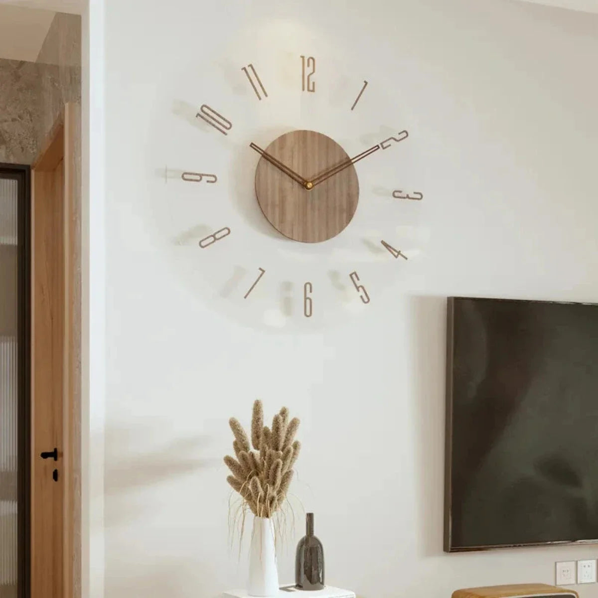 **Nordic Glass Wall Clock Yara – Minimalist Elegance for Every Space** 7