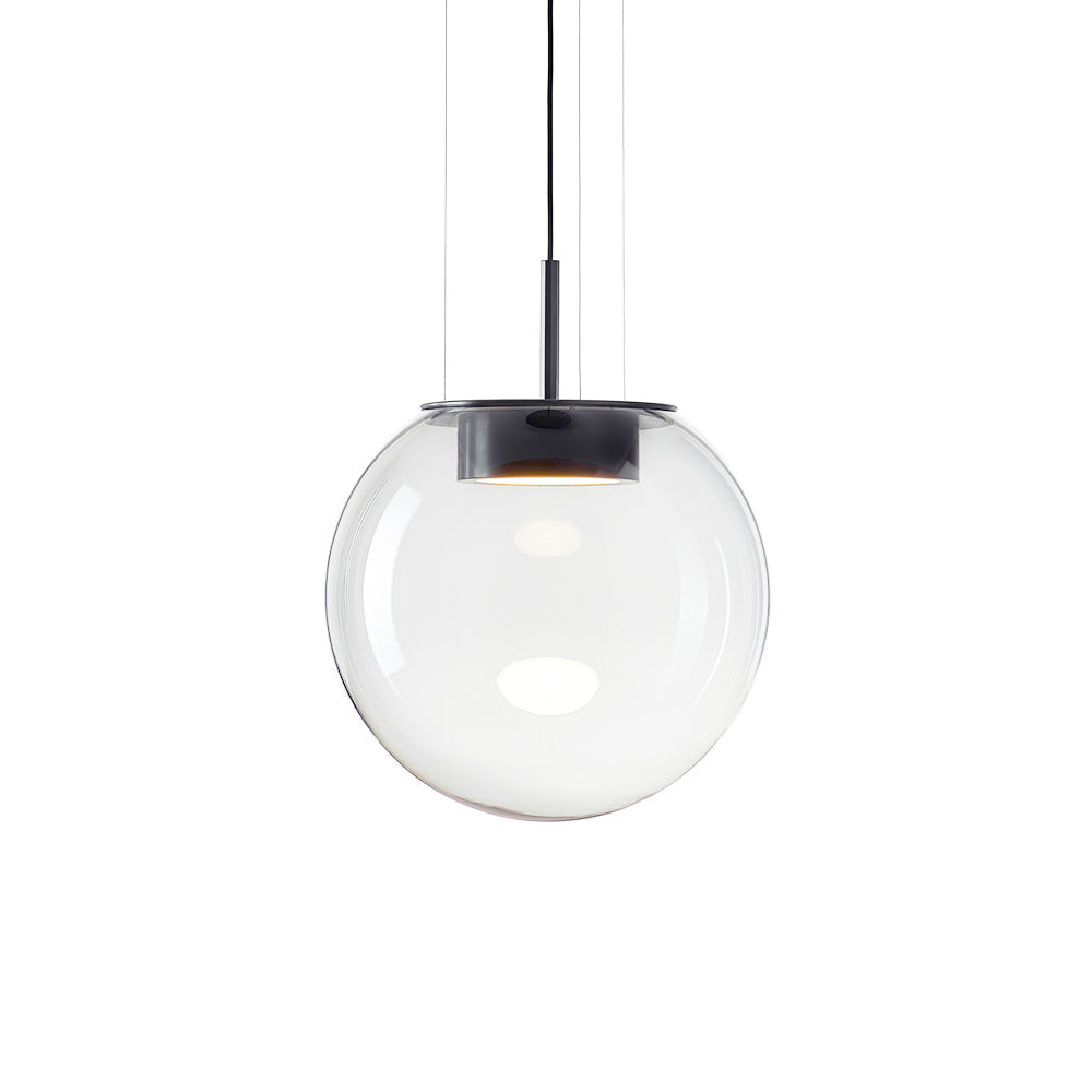 Orbis Black Pendant Light – Stylish Glass Design with Ambient Glow 0