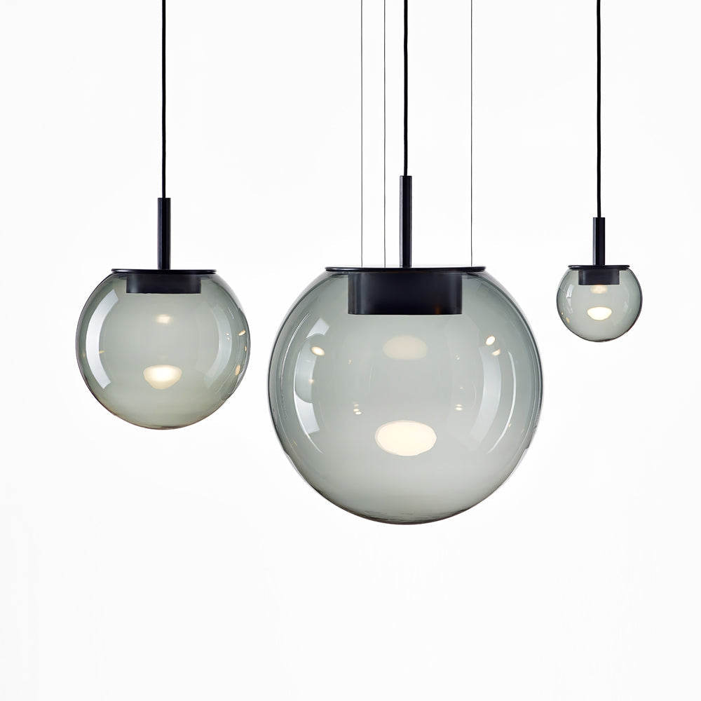 Orbis Black Pendant Light – Stylish Glass Design with Ambient Glow 2