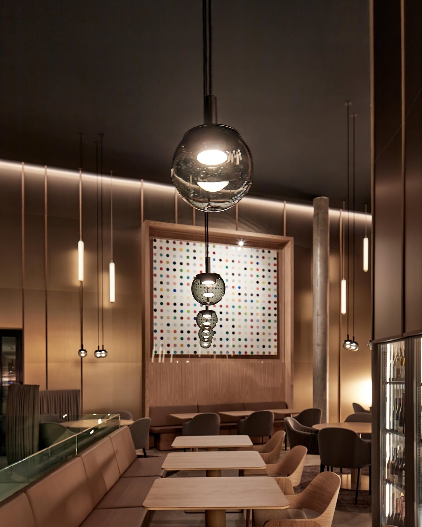 Orbis Black Pendant Light – Stylish Glass Design with Ambient Glow 3