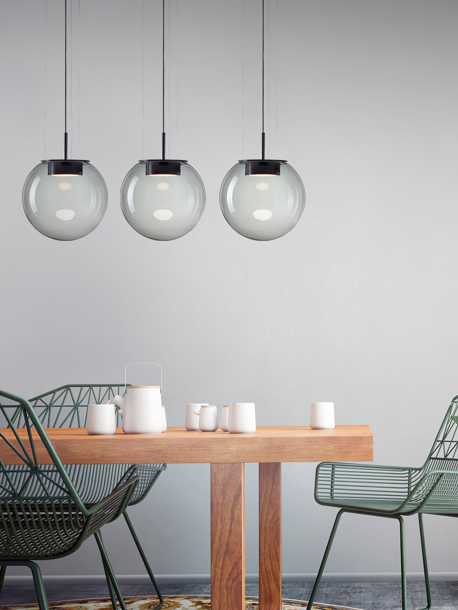 Orbis Black Pendant Light – Stylish Glass Design with Ambient Glow 8