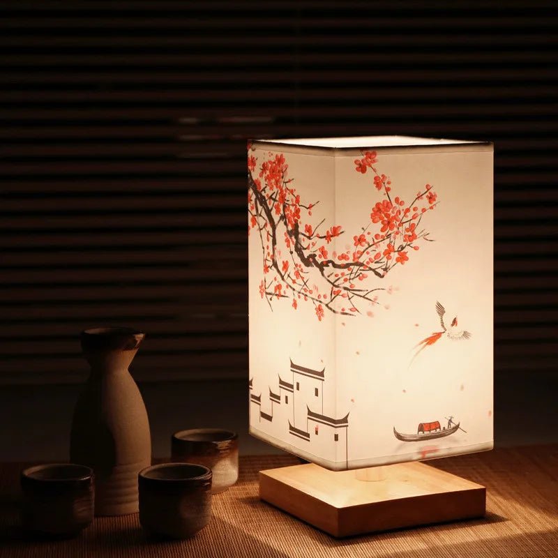Oriental Flower Table Lamp – Serene Ambiance with Elegant Illumination 2