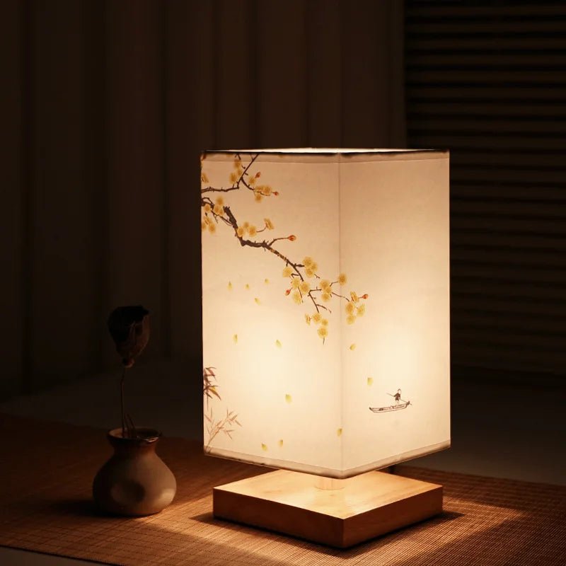 Oriental Flower Table Lamp – Serene Ambiance with Elegant Illumination 4