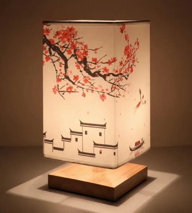 Oriental Flower Table Lamp – Serene Ambiance with Elegant Illumination 7