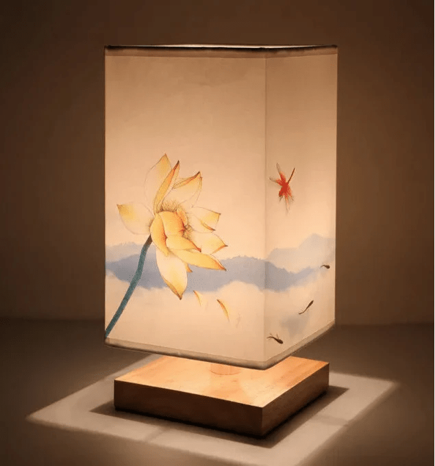 Oriental Flower Table Lamp – Serene Ambiance with Elegant Illumination 8