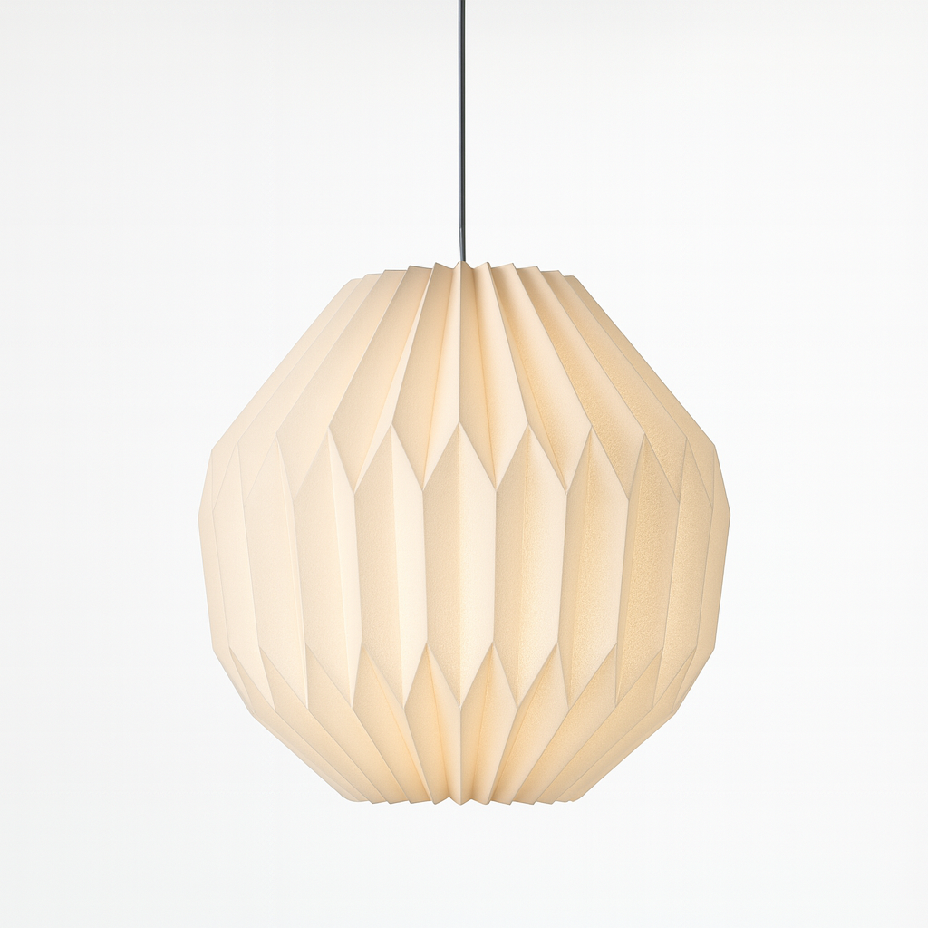 Origami Paper Lampshade – Unique Japanese Craft for Serene Spaces 9