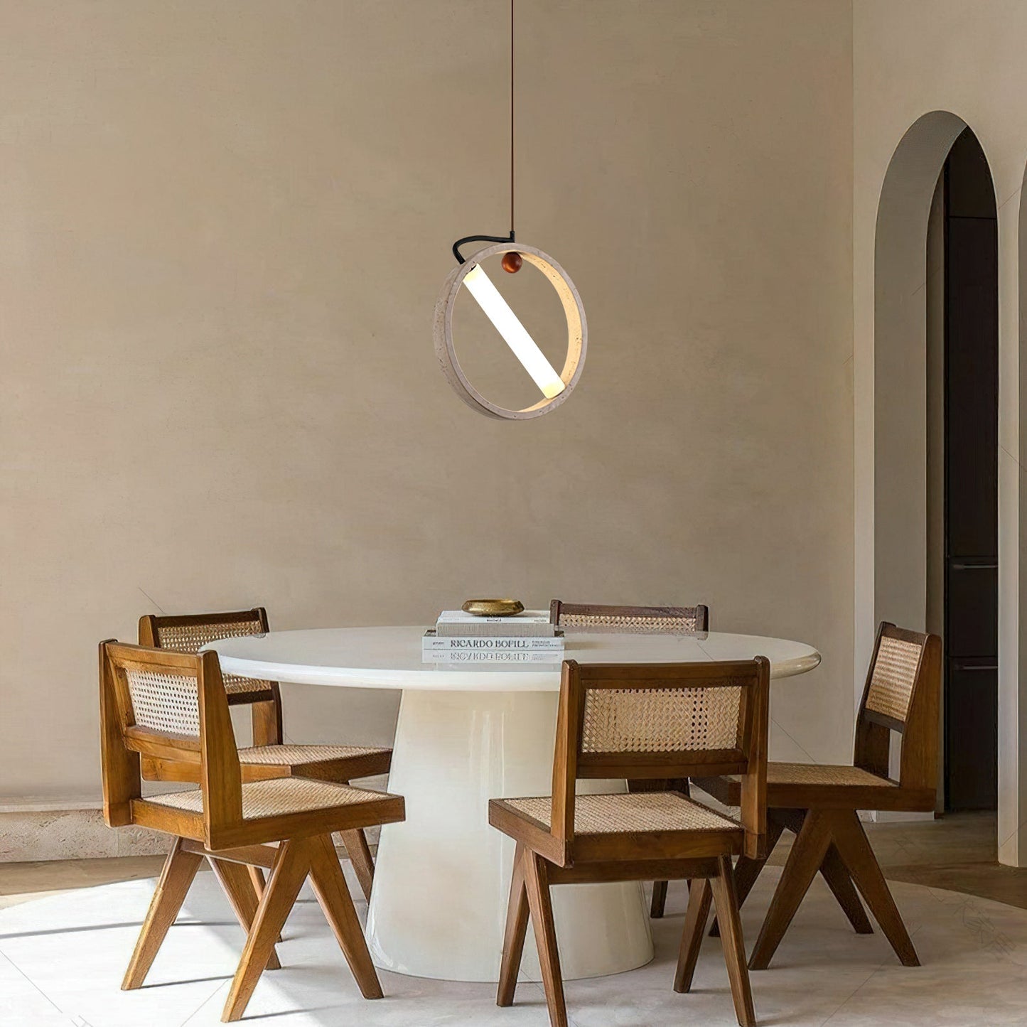 Orvion Pendant Light – Elegant Yellow Travertine Design for Modern Spaces 2
